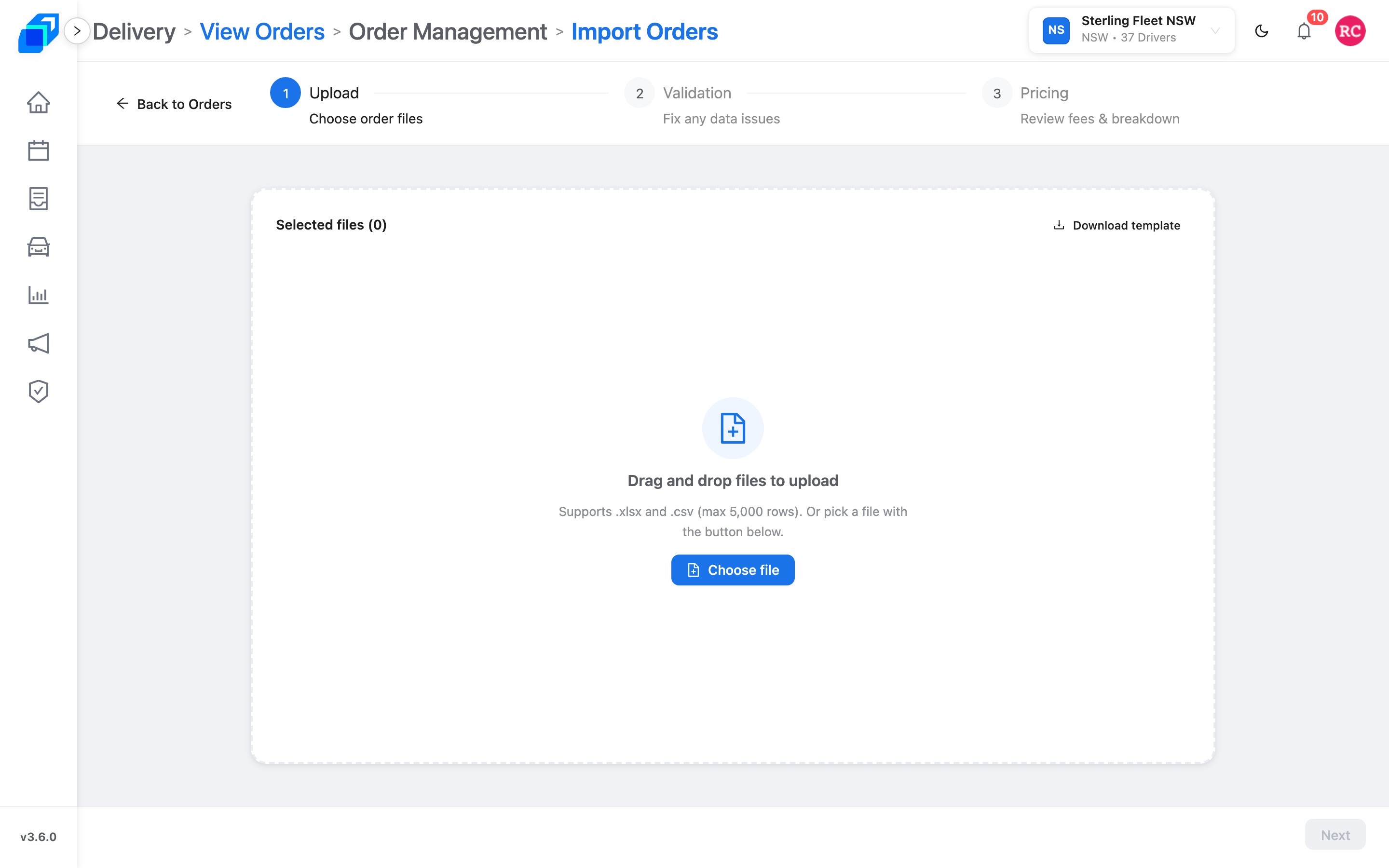 Import Orders